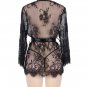 Woman Sexy Full Lace Transparent Solid Black Red Color Lingerie Sexy Night Robe SY360