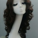 Long Wavy Wigs Women Ombre Synthetic Free Hairnet Natural Full Hair Heat Resistant SY427B
