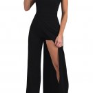 sexy jumpsuit overalls for women elegant Asymmetric Split Leg Strapless jumpsuit romper SY432A