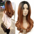 65CM Length Brown Synthetic Hair Wigs Cosplay Long Wavy Woman Fashion Wigs Clubwear Costume SY435B
