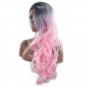 Pink Color Long Cosplay Wavy Woman Clubwear Wigs Party Daily Makeup Synthetic Wigs SY436