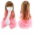 Long Wavy Cosplay Wigs Fake Bangs Women Wig Heat Resistant Synthetic Hair SY439I