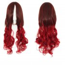 Long Wavy Cosplay Wigs Fake Bangs Women Wig Heat Resistant Synthetic Hair SY439J