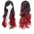 Long Wavy Cosplay Wigs Fake Bangs Women Wig Heat Resistant Synthetic Hair SY439L