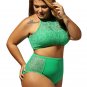plus Size tankini swimwear women swimsuit triangle bikini bathing suit high waist swimwear SY447C