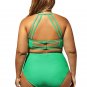 plus Size tankini swimwear women swimsuit triangle bikini bathing suit high waist swimwear SY447C