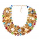 Women Choker Crystal Necklace & Fashion Bohemian Statement Necklace Wholesale Strand Necklace X1C