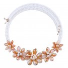 New Fashion Women Flower Bohemian Summer Necklace Girl Gift Beads Crystal Necklace X4B