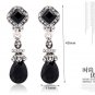ornaments retro Bohemian water drops pendant without ear hole earrings X9A