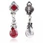 ornaments retro Bohemian water drops pendant without ear hole earrings X9B
