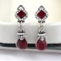 ornaments retro Bohemian water drops pendant without ear hole earrings X9B