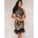 Sequin Black White Mesh Tight Dress See Through Sexy Women Club Wear Short Dress R80658