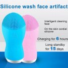 Silicone Gel Face Vibrating Massager Waterproof Charging Beauty Face Care Cleaner Facial