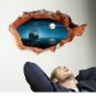 Free Shipping 3D Broken Wall Art Mural Decal Senery Wall Stickers Home Art Decor DIY