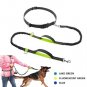 Reflective Hands Dog Lead Running Jogging Waist Belt Training Bungee Leash