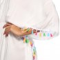 Cloak Sleeve Ruffle Embroidery Sundress Summer Holiday Casual Bohemian Dresses Tassel Dress