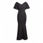Red Black Off The Shoulder Mermaid Maxi Dress Sexy Woman Party Clubwear Evening Sundress