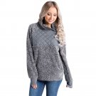 Wool Plush Sweatshirt Casual Pocket Long Sleeve Pullover Coats Winter Warm Women Sweatshirt