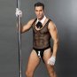 Men Maid Exotic Bodysuit Lingerie Sexy Night Gay Costume For Adult Hollow Out Mesh Teddies Sleepwear