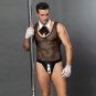 Men Maid Exotic Bodysuit Lingerie Sexy Night Gay Costume For Adult Hollow Out Mesh Teddies Sleepwear
