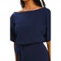 •Romantic batwing sleeves knee length dresses new arrival OL work wear summer dress