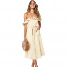 Black Dawn Dress Off The Shoulder Summer Party Sweet Dresses Knee Length Summer Robe