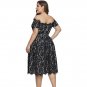 Off Shoulder Lace Plus Size Dress Short Sleeve Sexy Dress For Party Wedding Midi Summer Club Woman