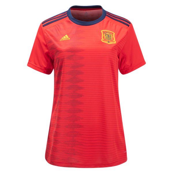 Spain Women's National Team Home Jersey 2019, Esp WNT Stadium Shirt Red