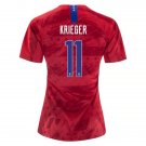 Krieger #11 US Women's National Team Away Jersey 2019 USWNT Soccer Stadium Shirt Streetwear