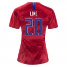 Long #20 US Women's National Team Away Jersey 2019 USWNT Soccer Stadium Shirt Streetwear