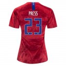 Press #23 US Women's National Team Away Jersey 2019 USWNT Soccer Stadium Shirt Streetwear
