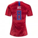 ERTZ #8 US Women's National Team Away Jersey 2019 USWNT Soccer Stadium Shirt Streetwear