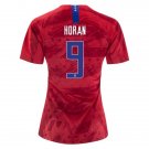 Horan #9 US Women's National Team Away Jersey 2019 USWNT Soccer Stadium Shirt Streetwear