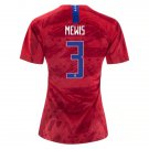 Mewis #3 US Women's National Team Away Jersey 2019 USWNT Soccer Stadium Shirt Streetwear