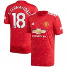 B.Fernandes #18 Manchester United Home Soccer Jersey 2020/21