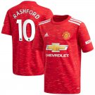 Rashford #10 Manchester United Home Soccer Jersey 2020/21