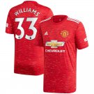 Williams #33 Manchester United Home Soccer Jersey 2020/21