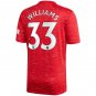 Williams #33 Manchester United Home Soccer Jersey 2020/21