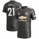 JAMES 21 Manchester United 20/21 Away Soccer Jersey EPL Stadium Shirt