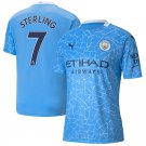 Sterling #7 Manchester City 20/21 Home Jersey Man City Men's Stadium Football Shirt