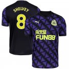 Shelvey 8 Newcastle United 20/21 Third Jersey Purple Men's Soccer Stadium Football Shirt