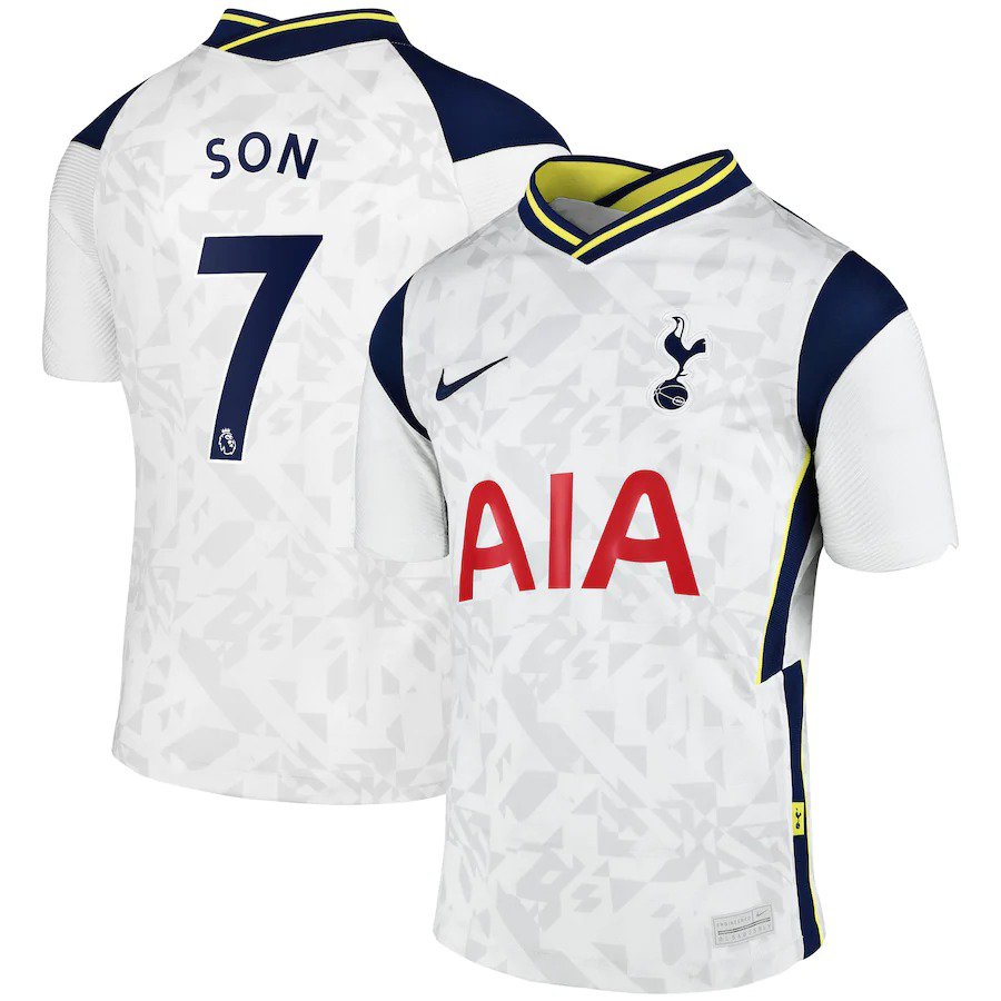 SON 7 Tottenham Hotspur Home Soccer Jersey 20/21 Men's Soccer Stadium Football Shirt