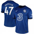 Gilmour #47 Chelsea Home Soccer Jersey 20/21 Men's Soccer Kit Stadium Football Shirt