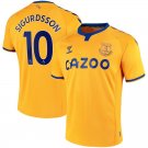 SIGURDSSON 10 Everton Away Soccer Jersey 20/21 Men's Stadium Football Shirt Soccer Kit