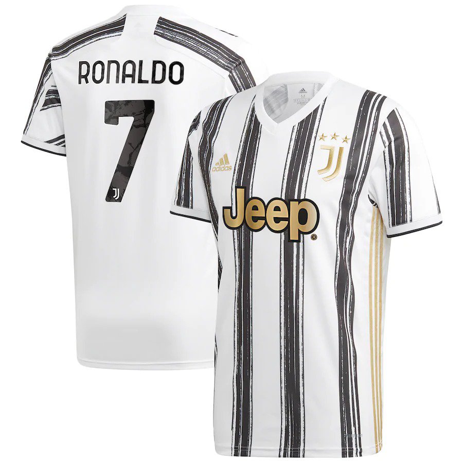 Juventus CR#7 Home Soccer Jersey 20/21 Men's Juventus Soccer Stadium Shirt