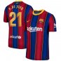 F.De Jong #21 Barcelona FC Home Soccer Jersey 20/21 La Liga Men's Soccer Stadium Football Shirt