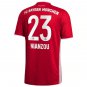 Nianzou #23 Bayern Munich Home Soccer Jersey 20/21 Bundesliga Men's Red Stadium Football Shirt
