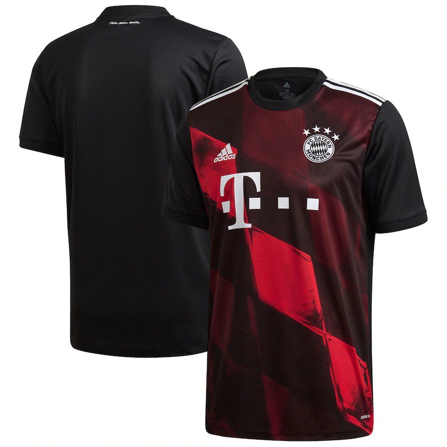 Bayern Munich 20/21 Third Soccer Jersey Men's Black Stadium Football Shirt