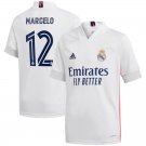 Marcelo #12 Real Madrid Home Soccer Jersey 20/21 Men's Stadium Football Shirt Streetwear
