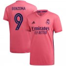 BENZEMA 9 Real Madrid 20/21 Away Soccer Jersey Men's Stadium Football Shirt Streetwear
